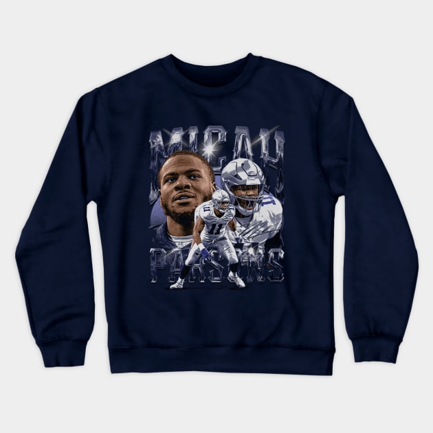 Micah Parsons Dallas Vintage Crewneck Sweatshirt by danlintonpro